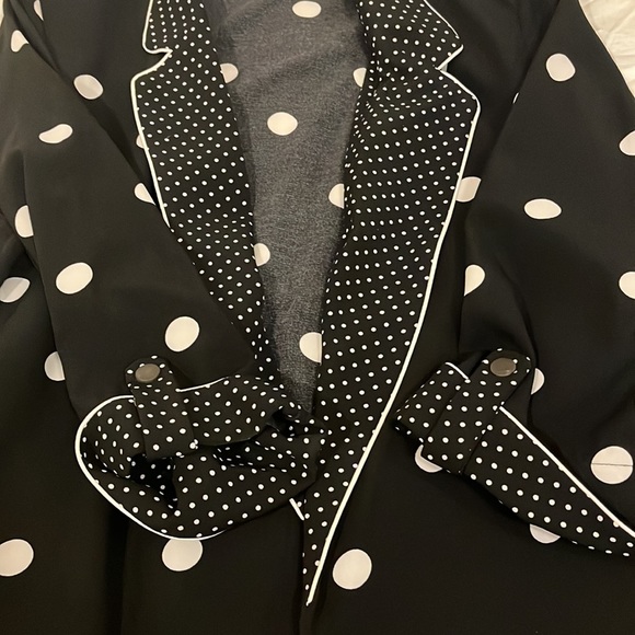 Cute a polka Dot long jacket size 1X Nygard - Picture 4 of 5